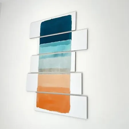 Minimal Blue With Sunset View In