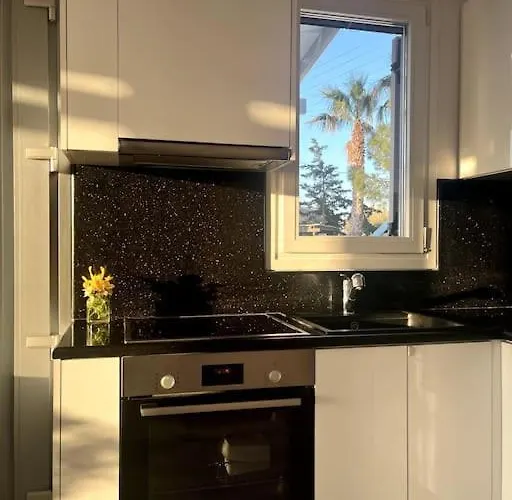 Minimal Blue With Sunset View In